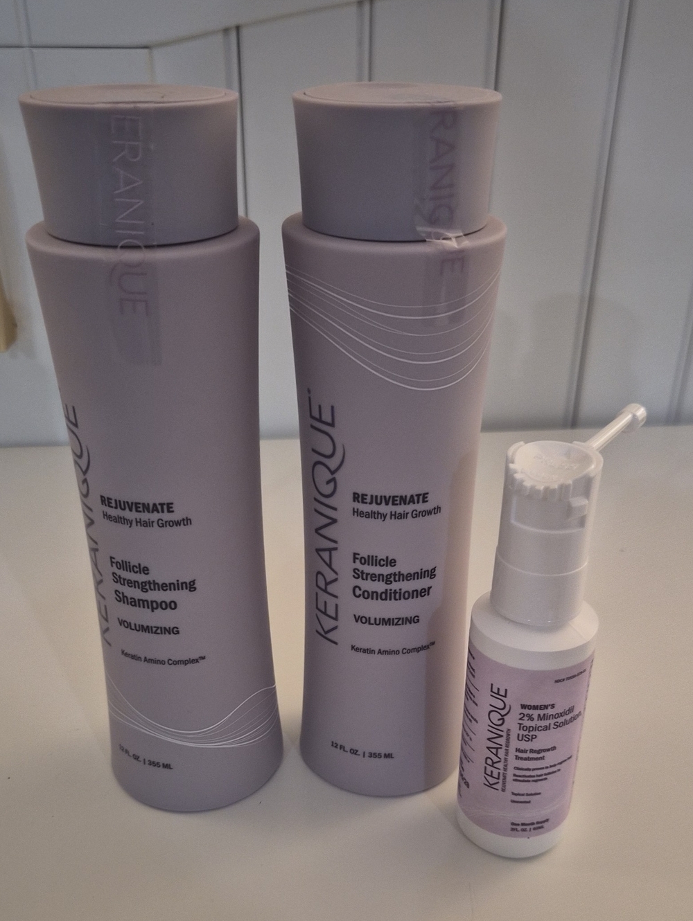 Keranique Strengthening Shampoo & Conditioner plus Hair Regrowth Treatment